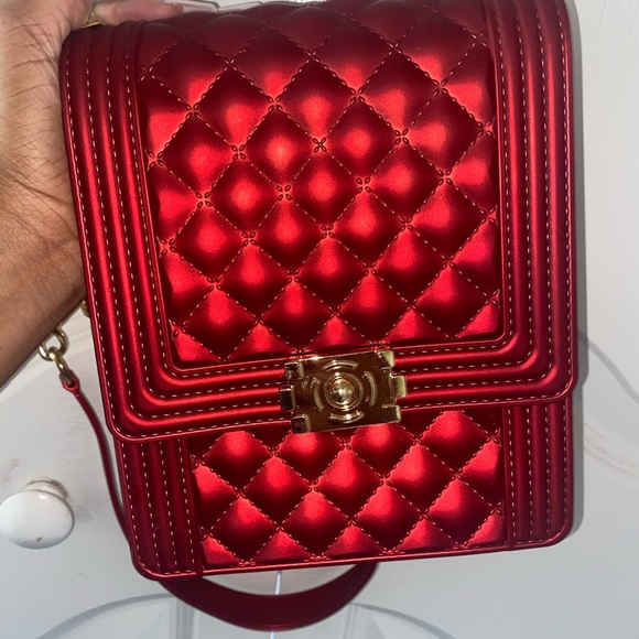 WINE RED Crossbody Jelly Bag - Picture 6 of 6